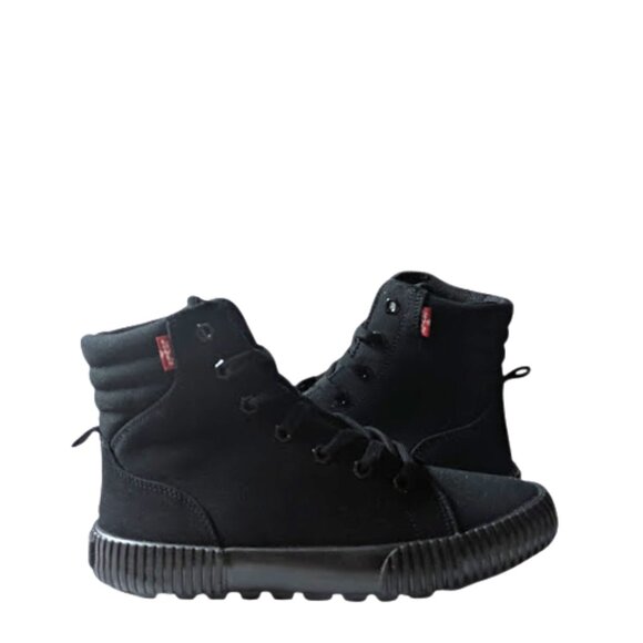 Levi's Womens Olivia Black Canvas Hightop Sneaker Shoes Size 7.5 New without Box - Picture 6 of 7